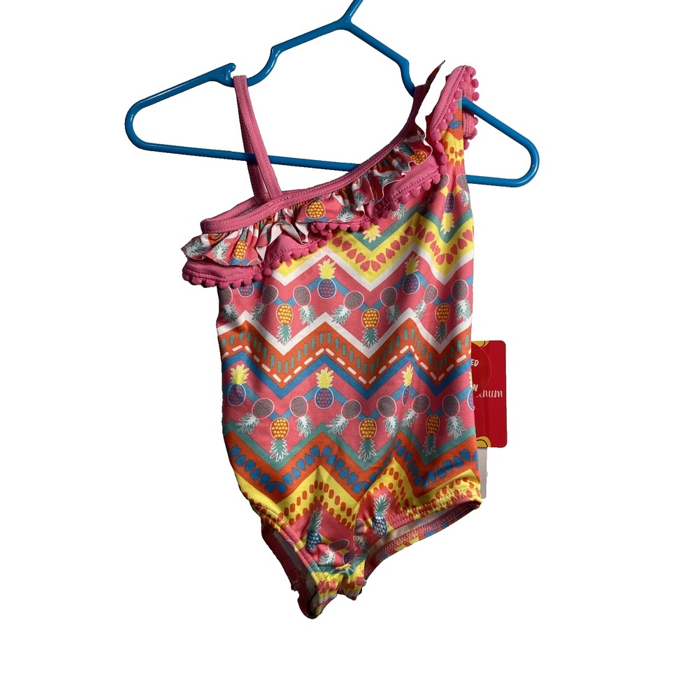 pink platinum baby girls one piece swim suit size 18‎ months